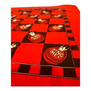Vintage 1988 Burger King “King Me!” Checkerboard Bandana | Fast Food Promo